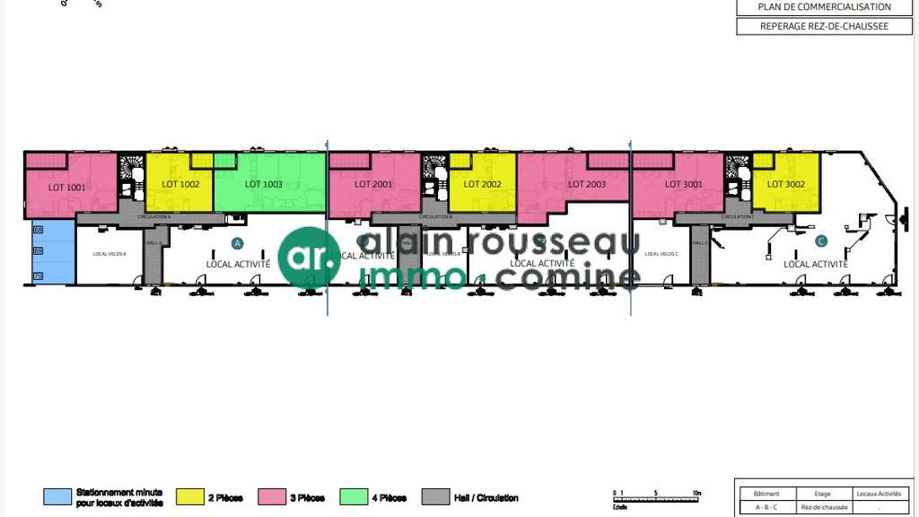 Vente local commercial brut de béton 155m² Angers