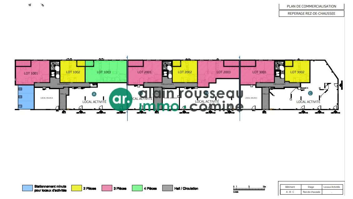Vente local commercial brut de béton 155m² Angers