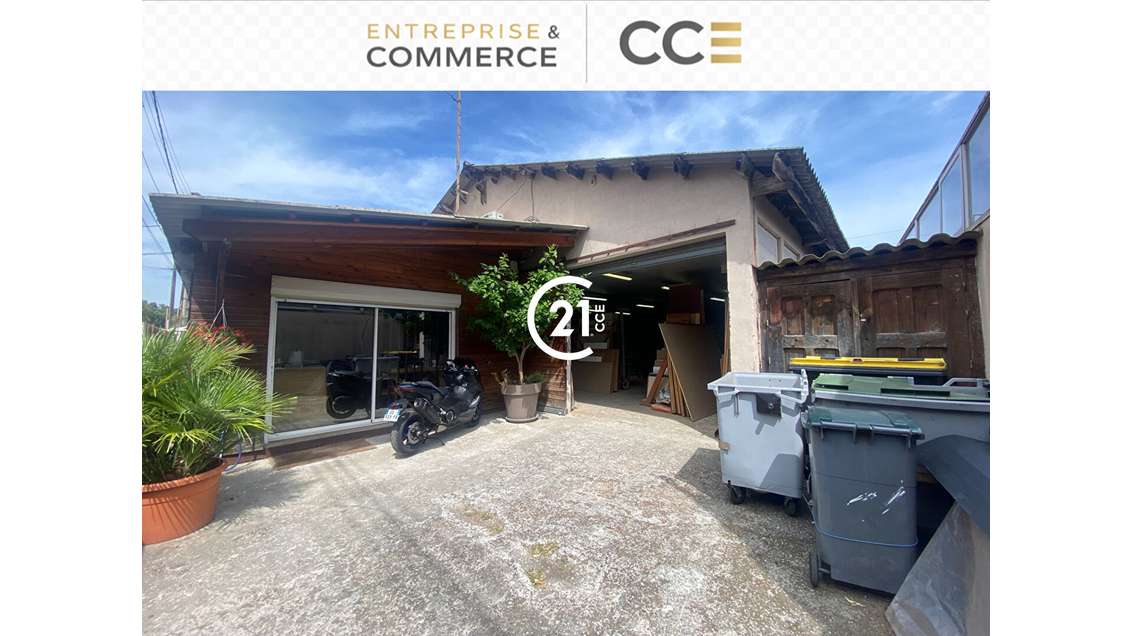 Vente local industriel de 400m² + terrain Antibes