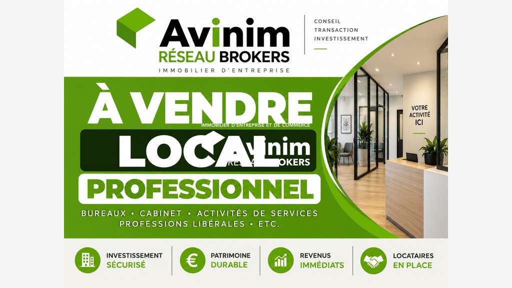 À VENDRE – LOCAL COMMERCIAL 143 M² – ARGENTEUIL – 