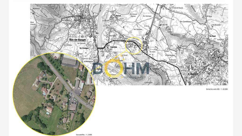 Vente murs commerciaux neufs 720m² à Bas-en-Basset