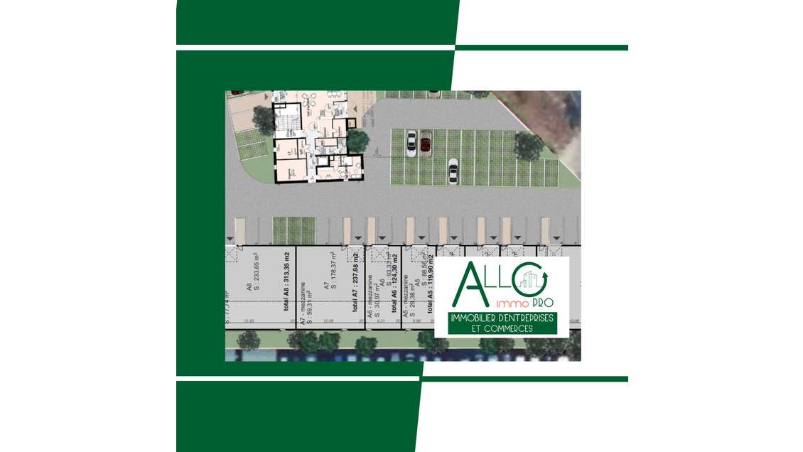 Murs locaux d'activités 237m² à Benesse Maremne