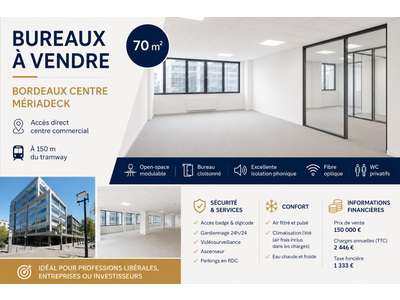 Vente Bureaux à Bordeaux