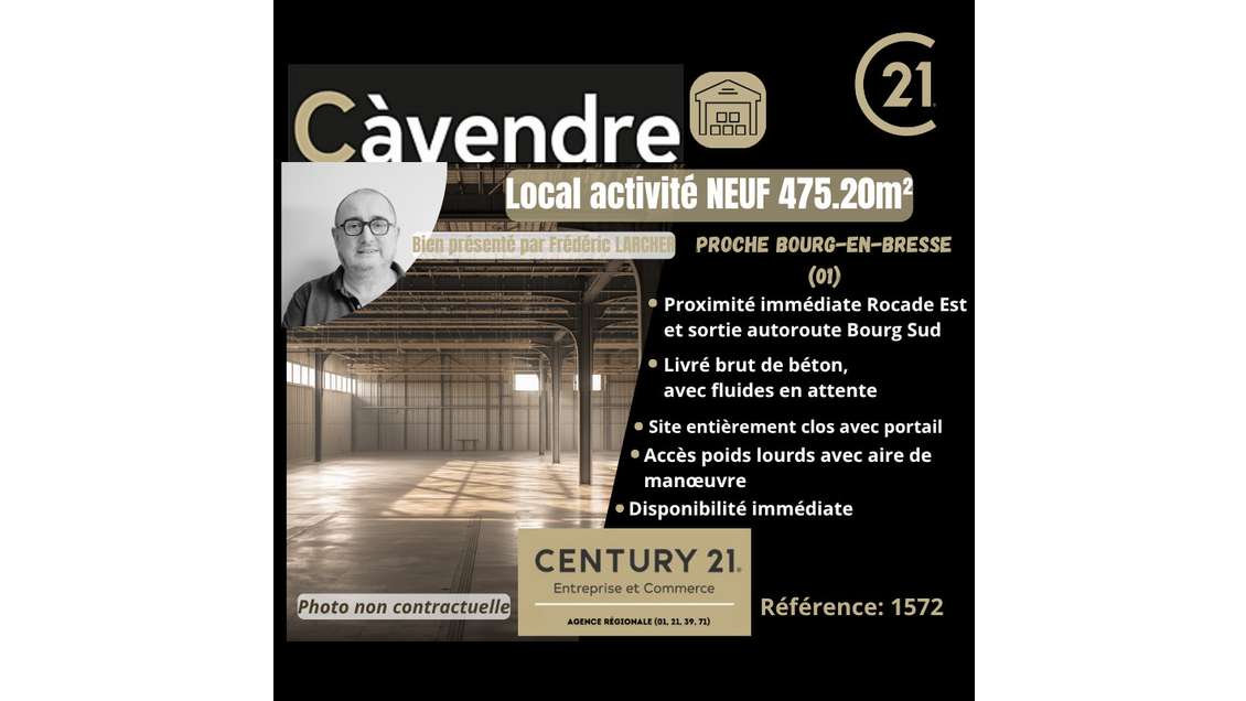 AV local d'activité neuf 475,20m² Bourg en Bresse