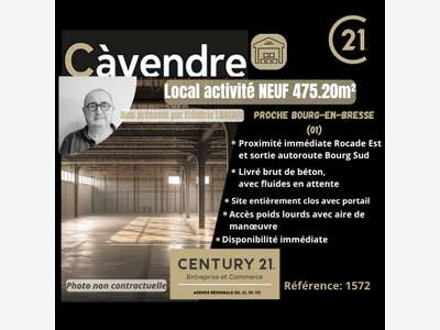 AV local d'activité neuf 475,20m² Bourg en Bresse