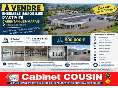 Vente local artisanal 2640m² à Carentan-Les-Marais