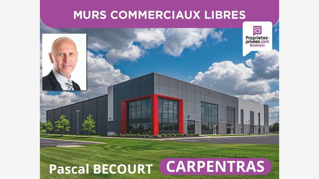 A vendre murs hangar bureaux 410m² Carpentras