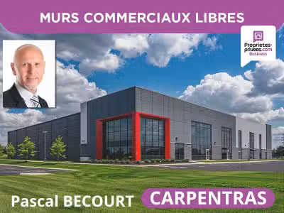 A vendre murs hangar bureaux 410m² Carpentras