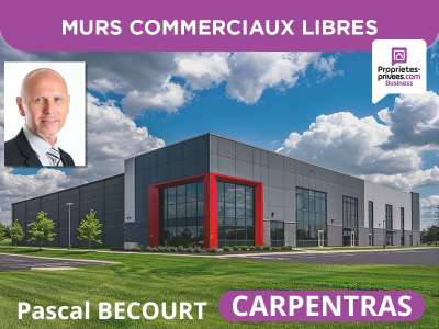 A vendre murs hangar bureaux 410m² Carpentras