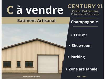Vente bâtiment artisanal de 1120m² à Champagnole