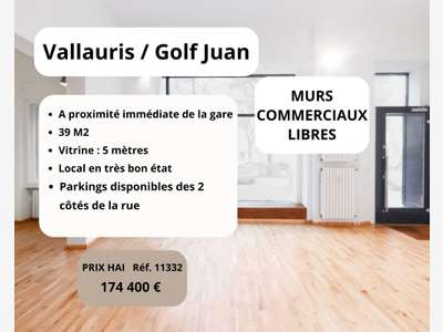 A vendre murs commerciaux libres au Golfe Juan