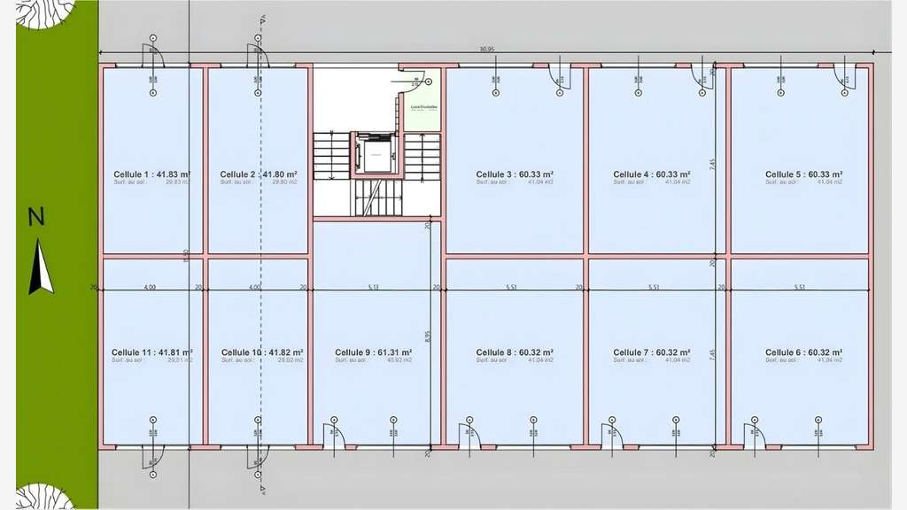 AV locaux 43m² Le Teich Bassin d'Arcachon