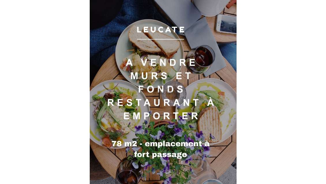 AV Murs + FDC restaurant plats à emporter Leucate