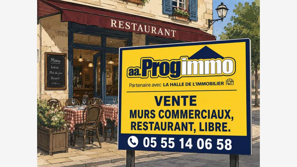 Vente murs ancien restaurant 82m² à Limoges