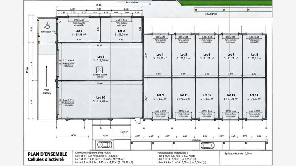 ZA LONS - ENTREPOT, LOCAL D'ACTIVITE 53 M²