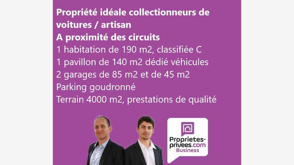 Vente locaux à 30 km du circuit de Magny Cours