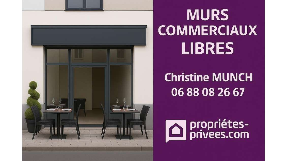 Murs restaurant avec appartement centre Magny