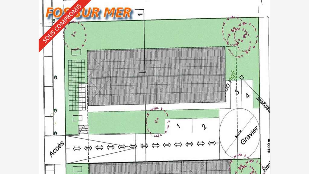 Entrepôt 305m² à vendre avec terrain à Fos sur Mer