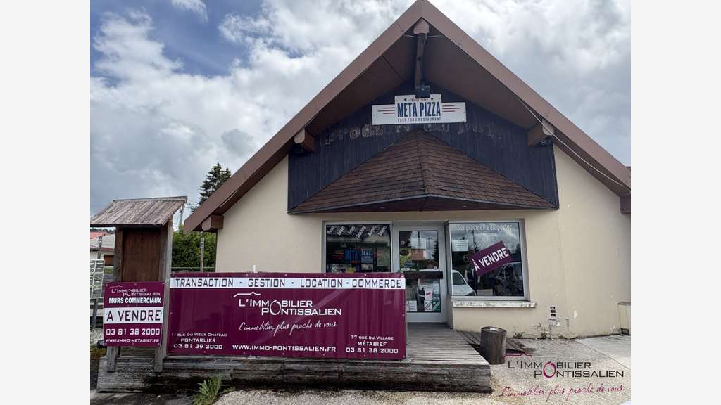 Vente murs restaurant libres de 120m² à Metabief