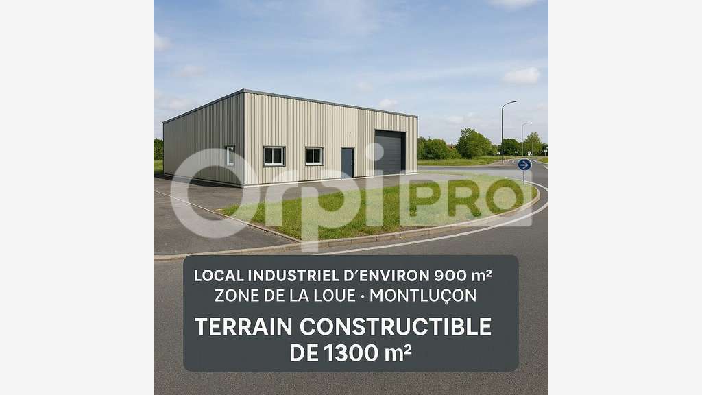 Local industriel 900m² Zone de la Loue à Montluçon