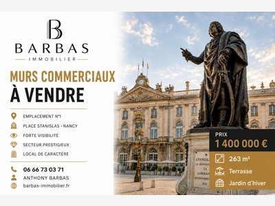 MURS COMMERCIAUX 263 m² RESTAURANT LOUÉ, TERRASSE