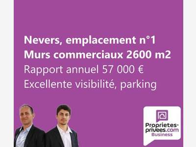 A vendre murs commerciaux 2600m² empl N°1 Nevers