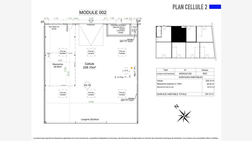 A vendre local d'activité 254m² Pont Saint Martin