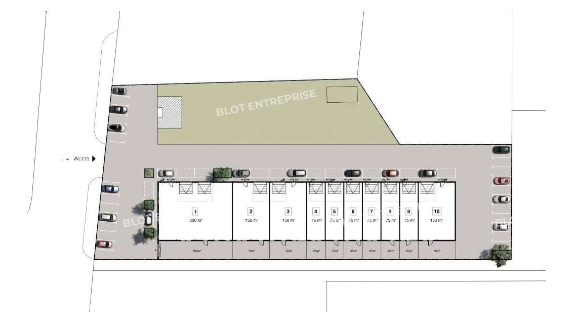 A vendre cellule 75m² zone du Signan à Pontivy