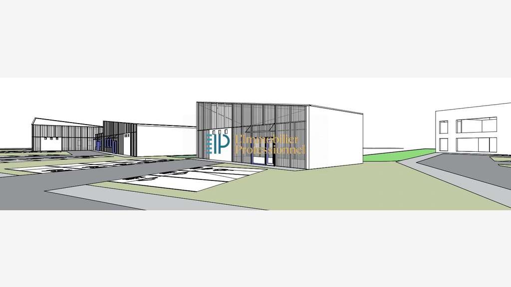 Entrepôt neuf brut de 150m² à vendre à Quéven
