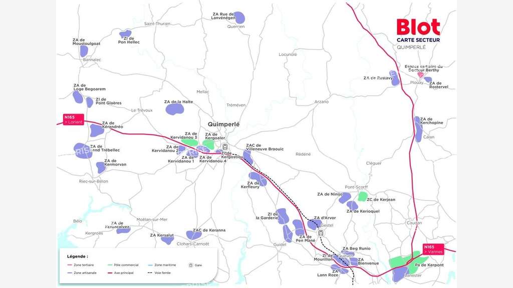 A vendre bâtiment d'activités 380m² ZA Quimperlé