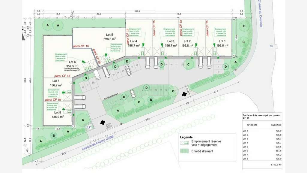 Local d'activité dès 135m² à vendre à Quincieux
