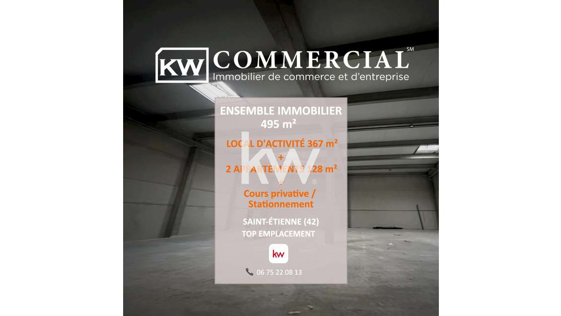 Ensemble immobilier 495 m² – Local d’activité + 2