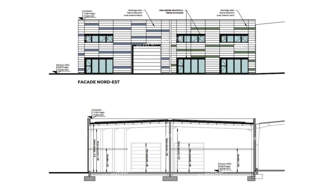 A vendre locaux d'activités 332m² Saint-Herblain