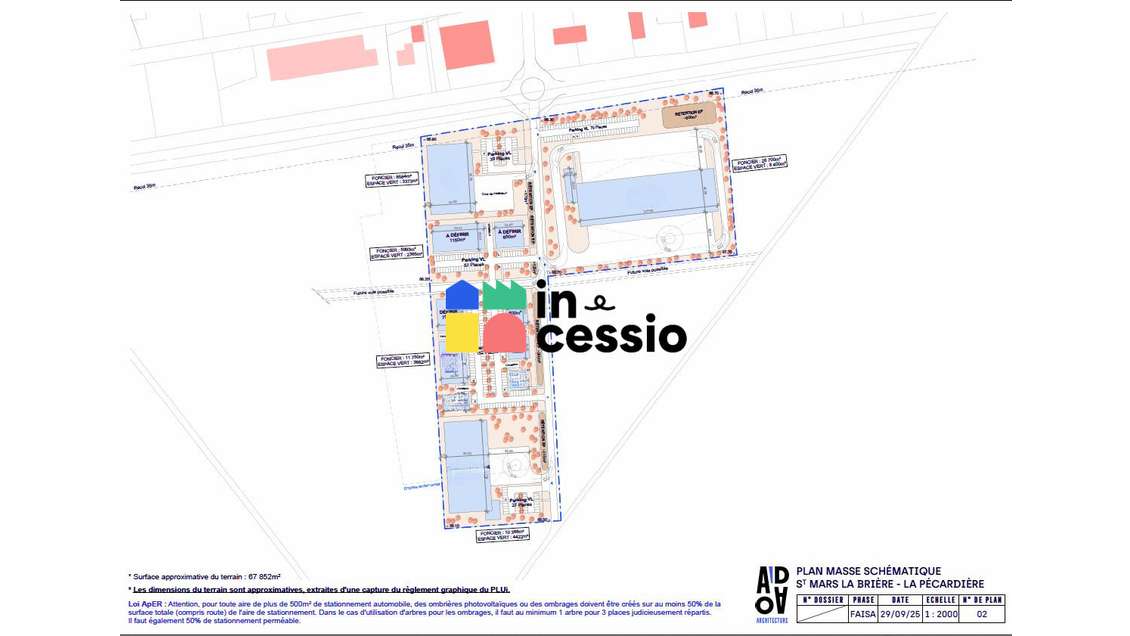 AV parc d'activités 67 000m² Montfort-le-Gesnois