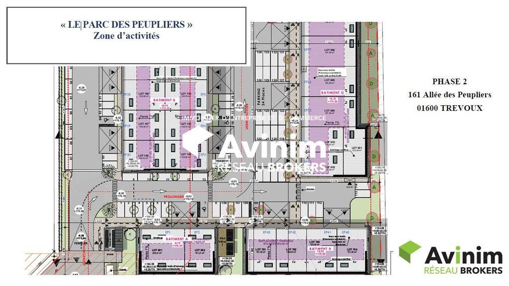 Locaux 225m² Parc des peupliers à Trévoux