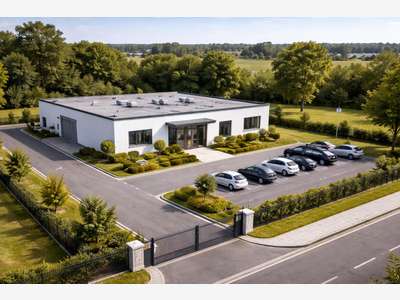 Site industriel bâtiment + terrain constructible -