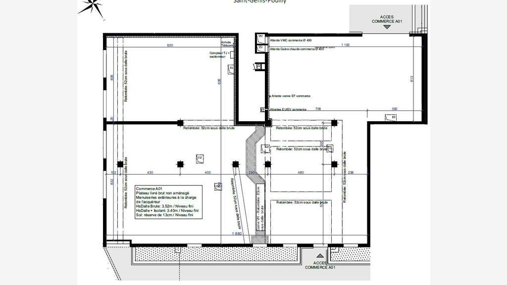 Vente local commercial 285m² à Lyon