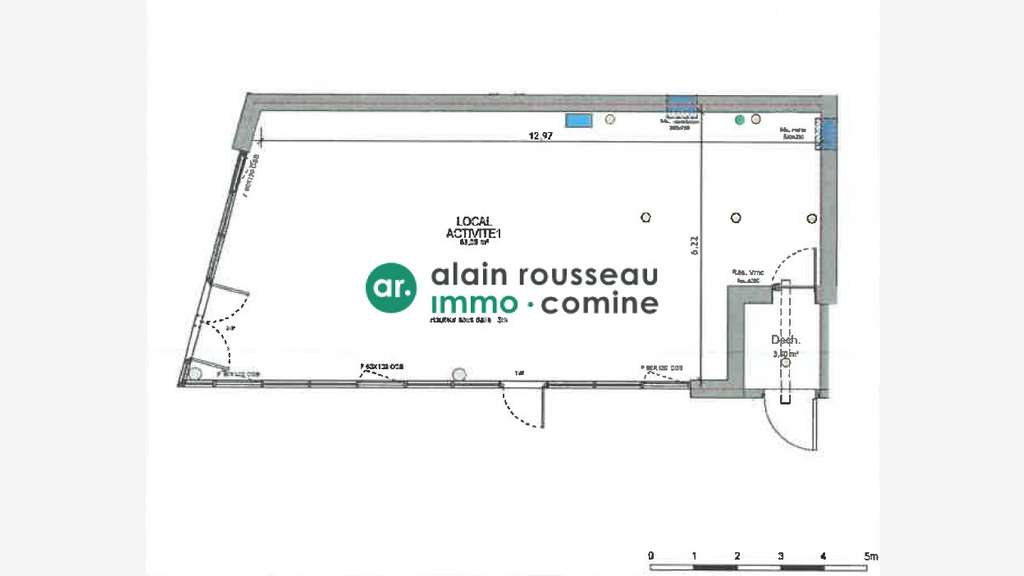 Vente local commercial 88m² à Angers Nord