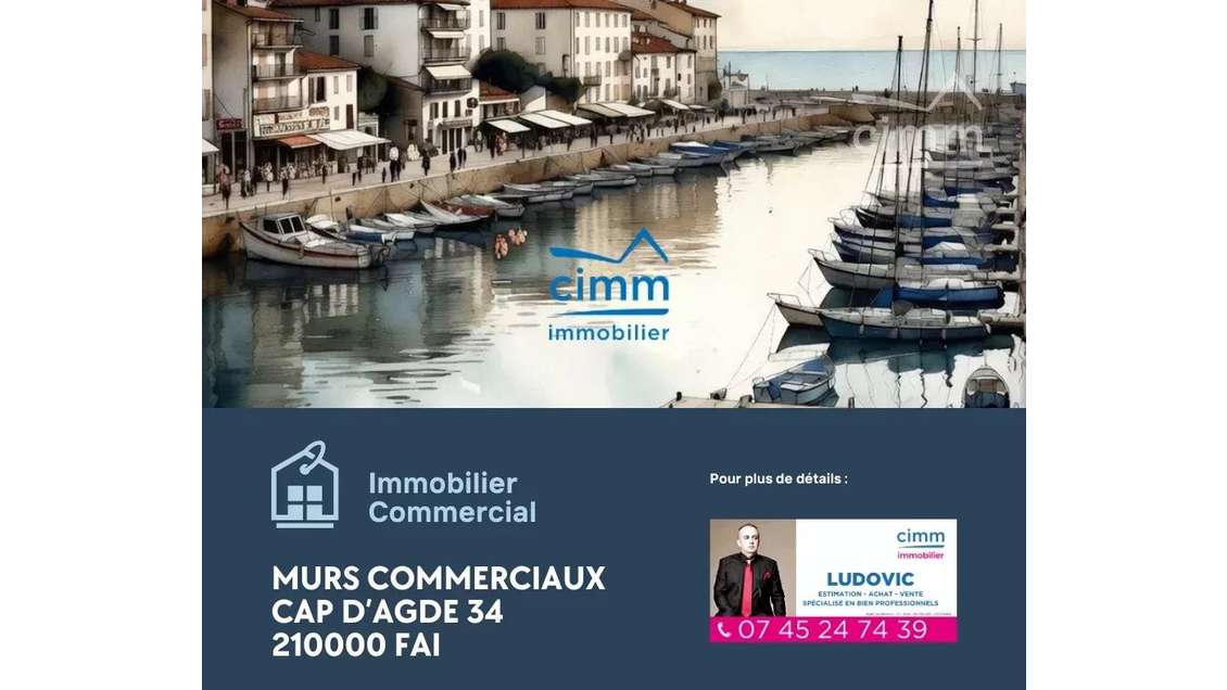 Vente local restaurant au Cap d'Agde