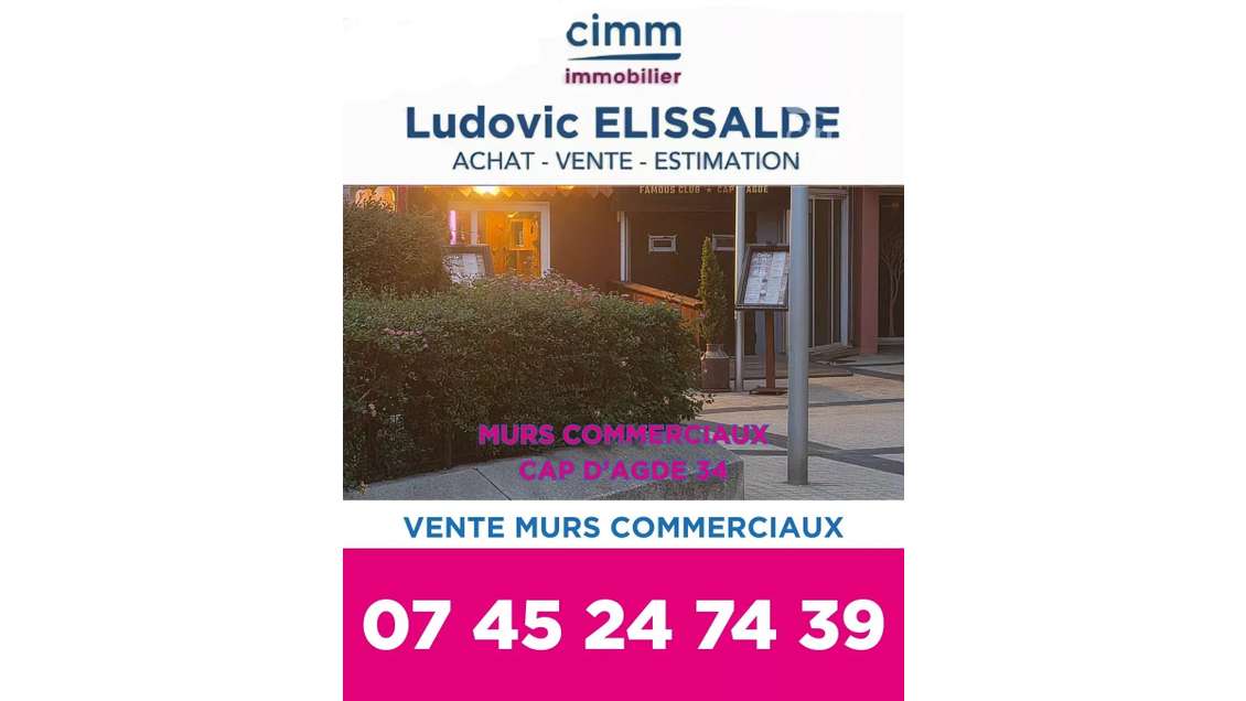 Vente local restaurant au Cap d'Agde