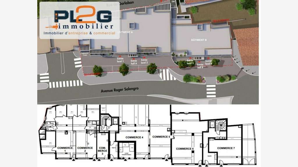 Local commercial neuf 129m² à vendre à Aubagne 