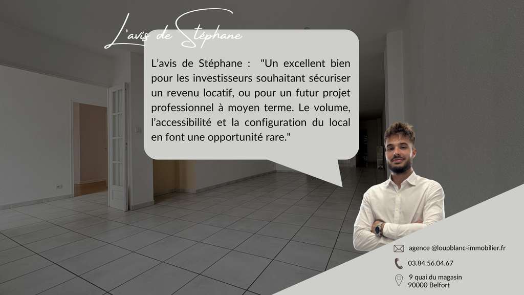 AV local commercial 125,5m² bien placé à Belfort