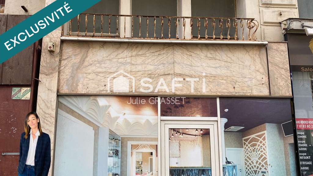AV local commercial + appart 103m² Béziers centre