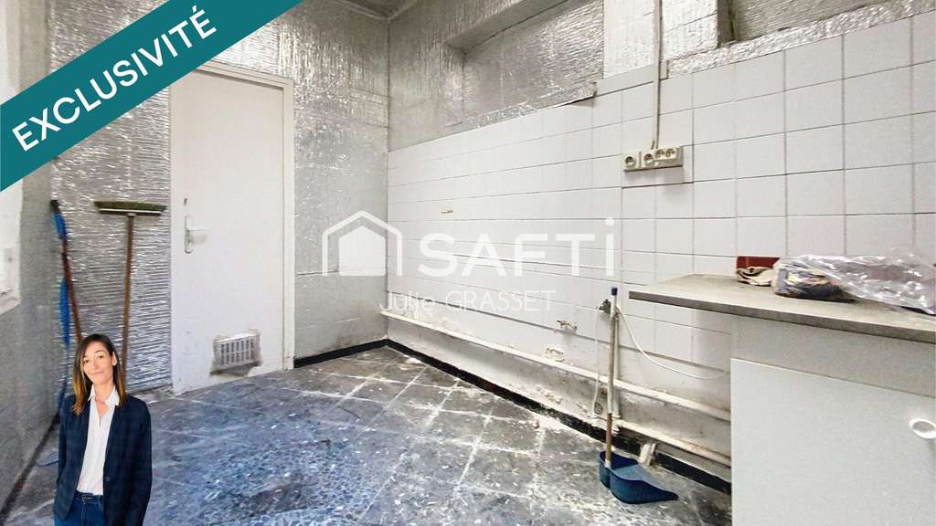 AV local commercial + appart 103m² Béziers centre