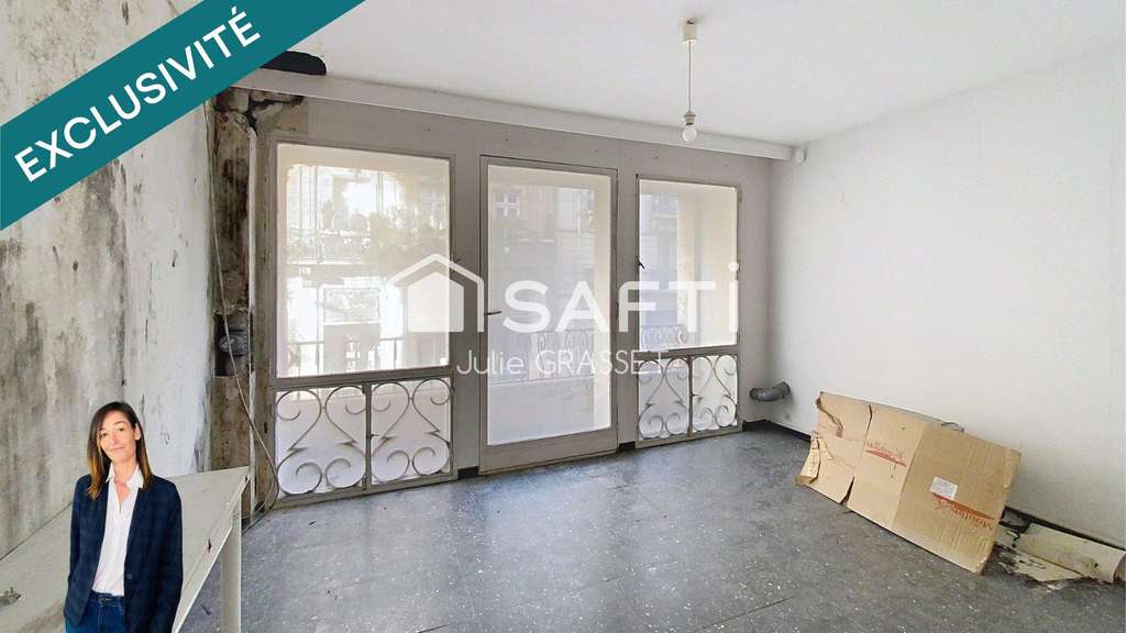 AV local commercial + appart 103m² Béziers centre