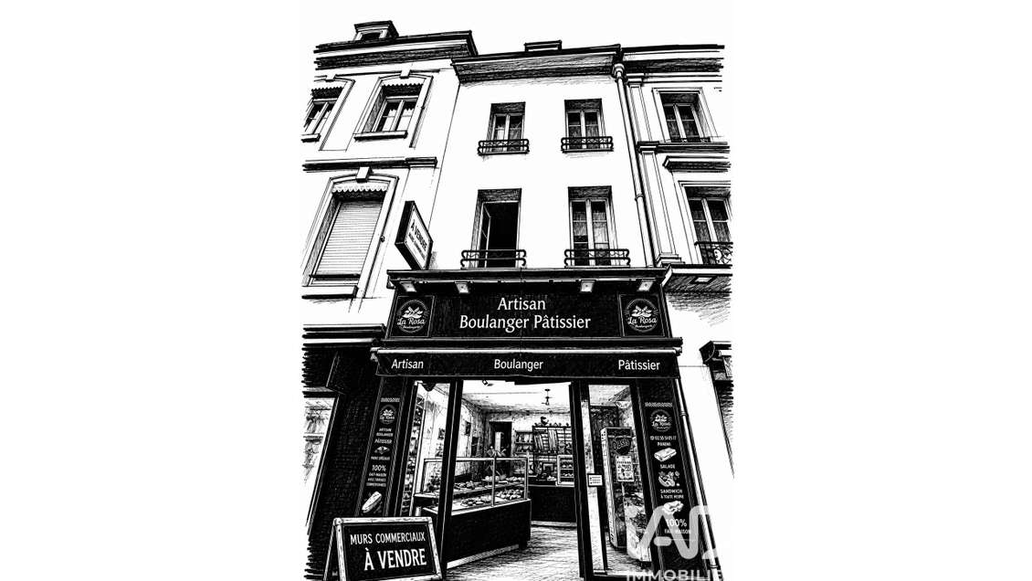 Vente local commercial libre de 180m² à Bolbec