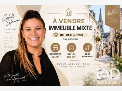 Vente local commercial libre de 180m² à Bolbec