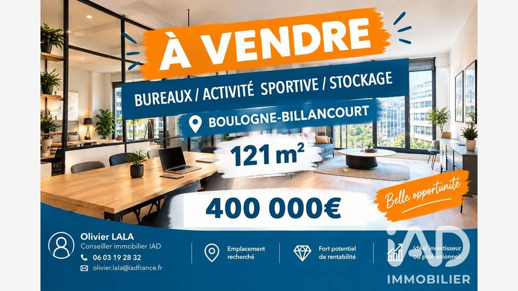 Local commercial à Boulogne-Billancourt