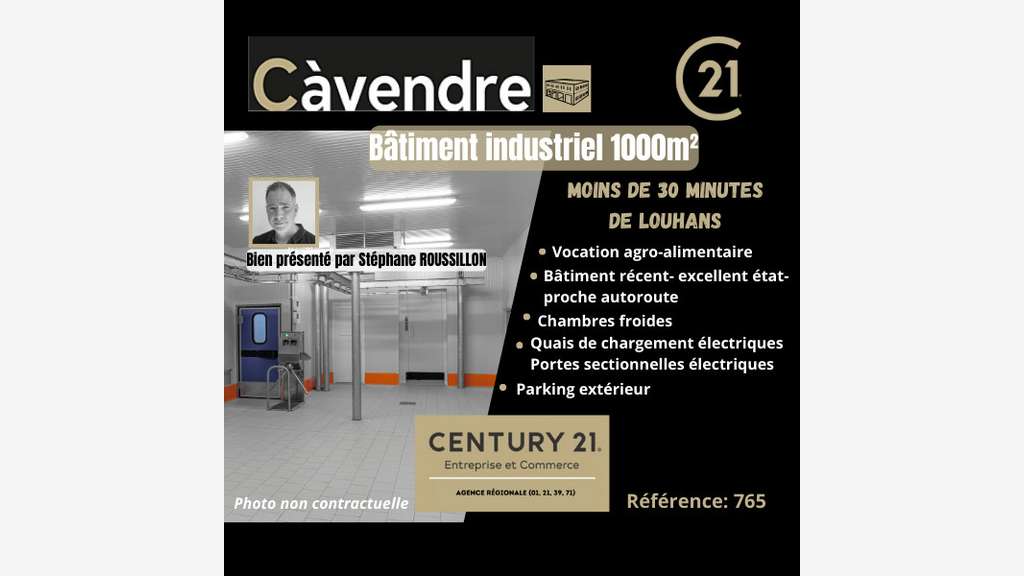 Vente bâtiment 1000m² Région Bourg en Bresse