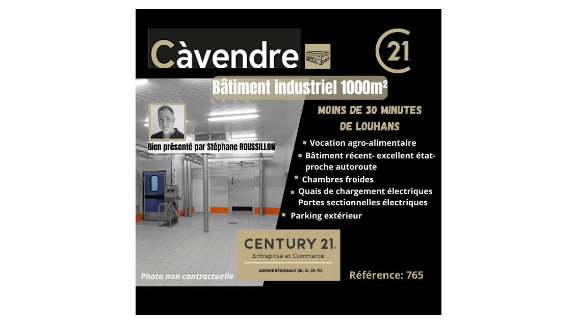 Vente bâtiment 1000m² Région Bourg en Bresse